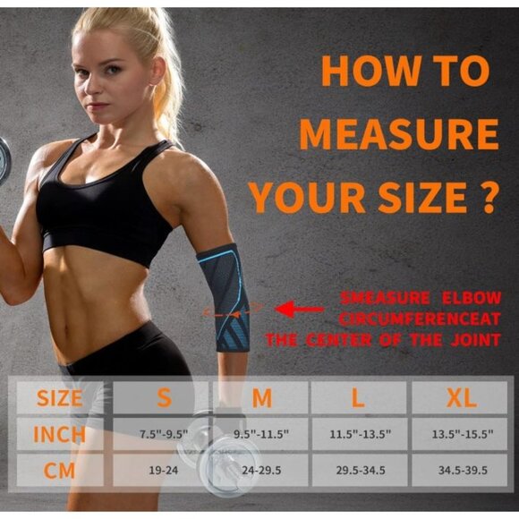 Arm & Elbow Compression Sleeve (1 Pair),Tennis Elbow Brace - Picture 3 of 7